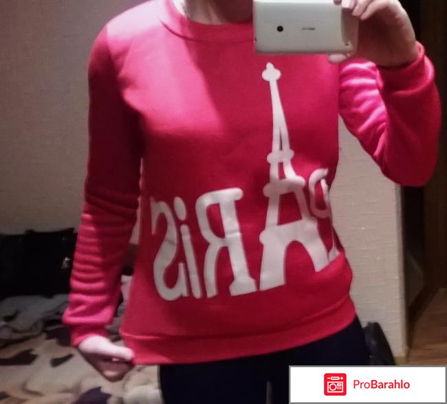 Свитшот AliExpress women star Paris Eiffel Tower casual hoodies sweatshirt Couple Baseball отрицательные отзывы