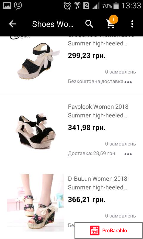 Босоножки с Aliexpress обман
