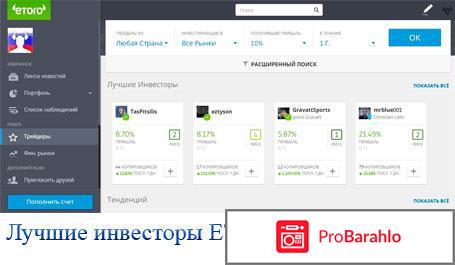Etoro отзывы разных людей и трейдеров отрицательные отзывы
