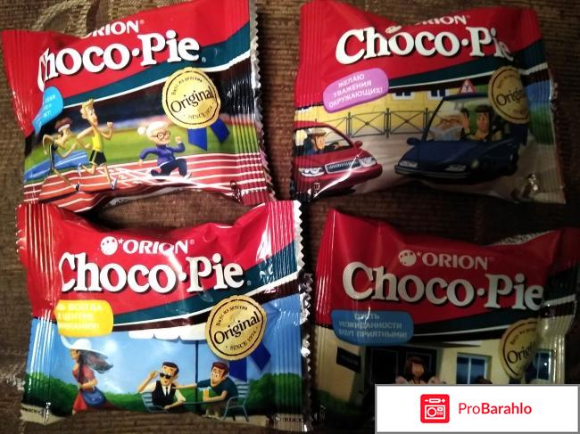 Мучное кондитерское изделие в глазури Orion Choco Pie Original «Сладкие пожелания» обман