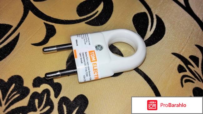 Вилка с кольцом TDM Electric 10А 250В (евровилка CEE 7/16) 