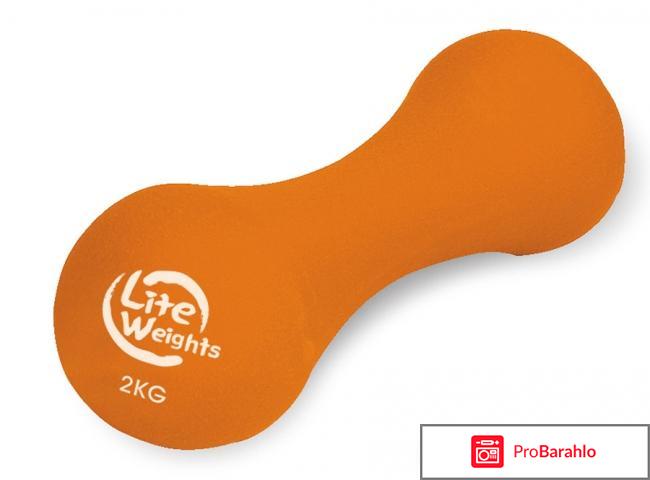 Гантель неопреновая Lite Weights, цвет: оранжевый, 2 кг отрицательные отзывы