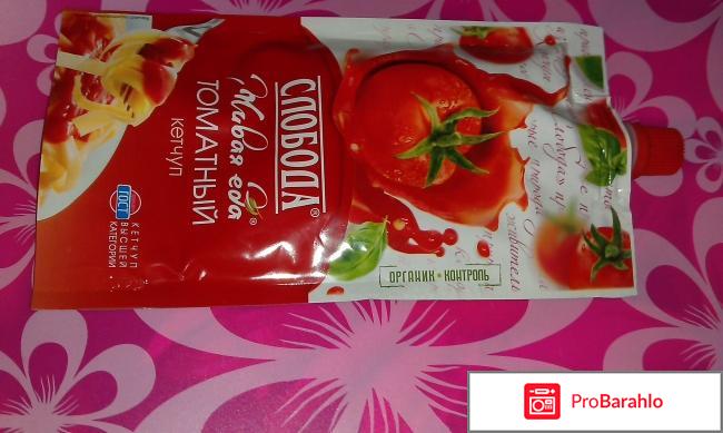 Кетчуп томатный Слобода Живая еда 
