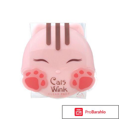 Пудра Cats Wink Clear Pact Tony Moly обман