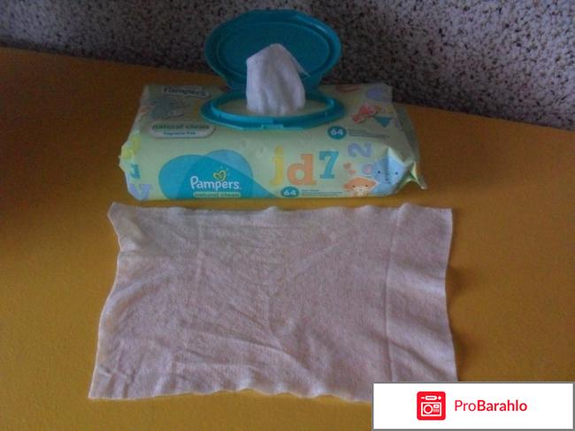 Детские влажные салфетки Pampers naturally clean с экстрактом ромашки отрицательные отзывы