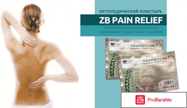 Zb pain relief о пластыре 