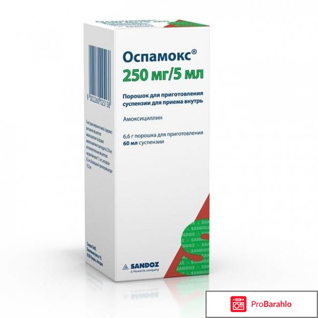 Оспамокс отзывы отрицательные отзывы