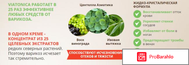 Viatonica средство от варикоза отрицательные отзывы