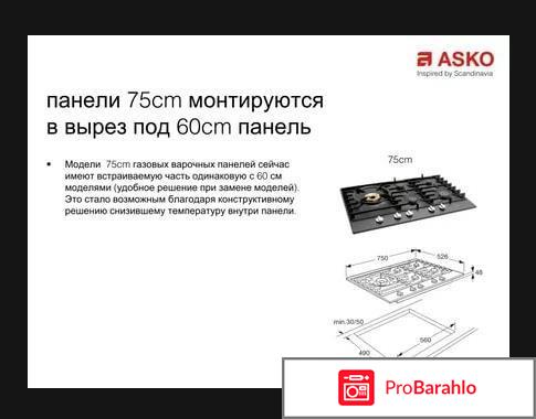 Газовая варочная поверхность Asko HG1776SB обман