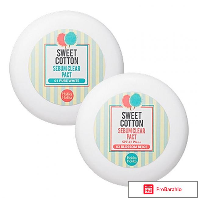 Пудра Sweet Cotton Sebum Clear Pact Holika Holika 
