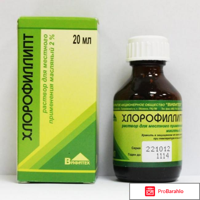 Хлорофиллипт инструкция по применению отзывы владельцев