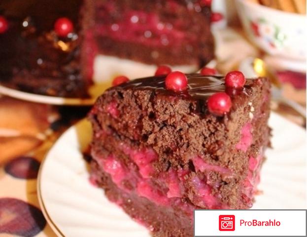 Брусничный торт