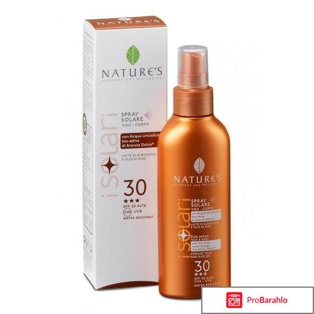 Защита от солнца Спрей от солнца SPF-30 Sun Wellbeing Nature\'s 