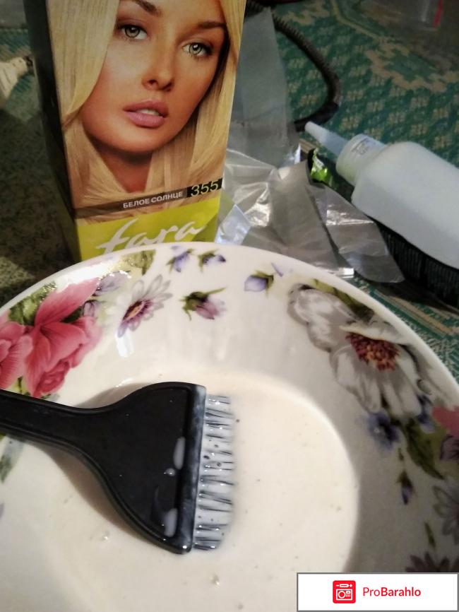 Краска для волос Fara Natural Colors Оттенок №355 белое солнце 