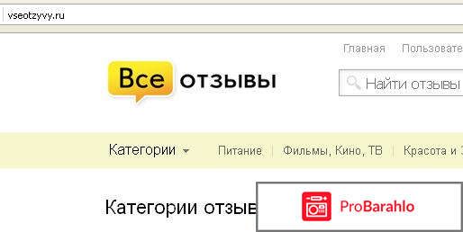Сайт ВсеОтзывы рф 