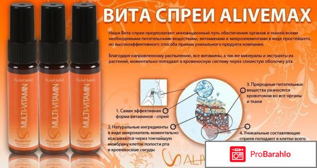 Alivemax отрицательные отзывы 
