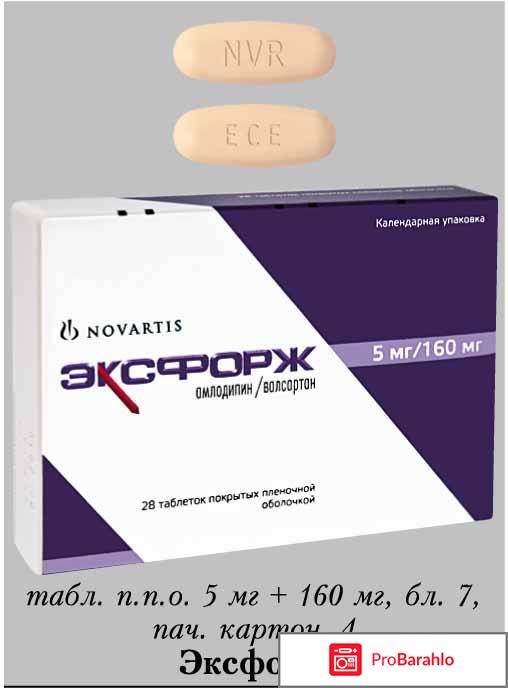 Эксфорж тех кто принимал это лекарство отрицательные отзывы