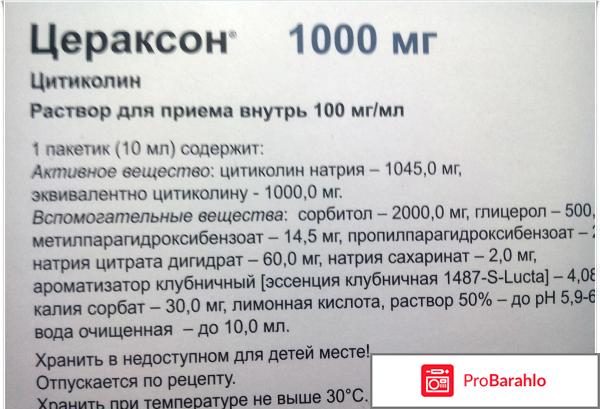 Цераксон отзывы врачей 