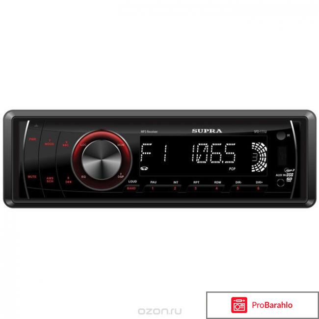 Supra SFD-111U, Black автомагнитола MP3 реальные отзывы