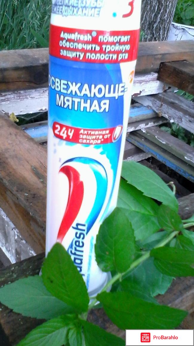 Зубная паста Aquafresh формула тройной защиты освежающе-мятная 