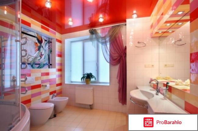 Выбор натяжного потолка для ванной комнаты 