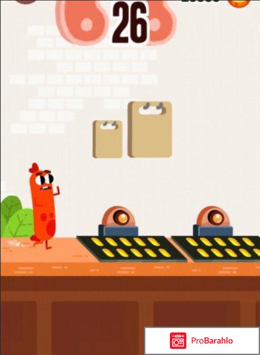 Sausages Run (бегающая сосиска сосиджес ран) игра на Android и на IOS отрицательные отзывы