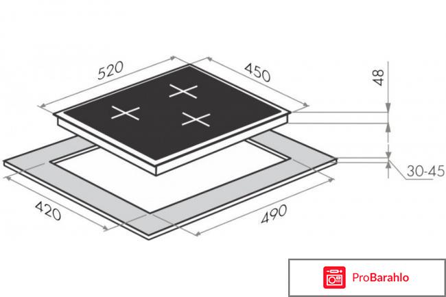 Индукционная панель Maunfeld MVI45.3HZ.3BT-BK 