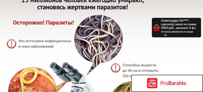 Intoxic средство от паразитов: реальные отзывы отрицательные отзывы