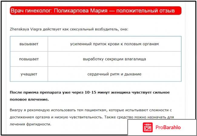 Возбудитель для женщин отзывы обман