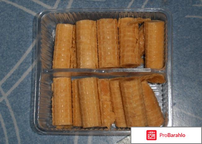 Вафельные рулетики 