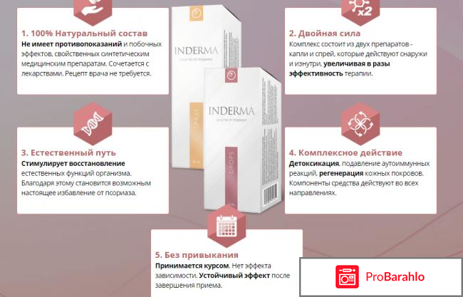 Inderma от псориаза 
