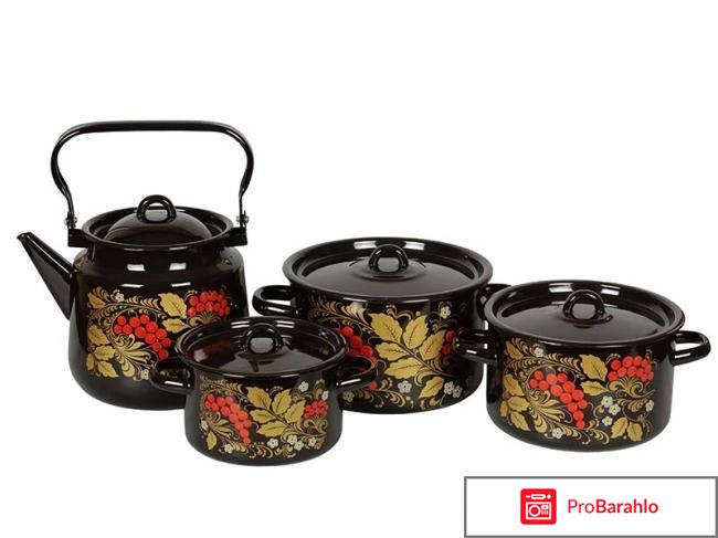 Набор кастрюль рябинка 