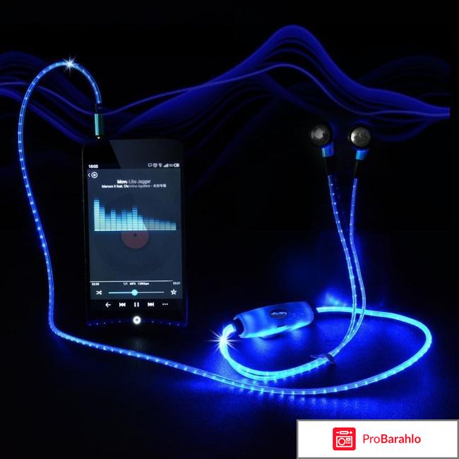 Glow (глов) светящиеся наушники 