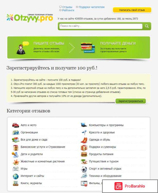 Otzyvy.pro отзывы 