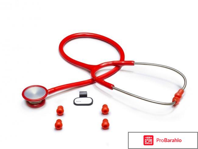 Медицинский стетоскоп, цвет: красный. 04-АМ420 