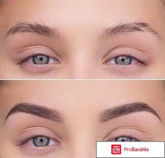 Коррекция бровей до и после обман