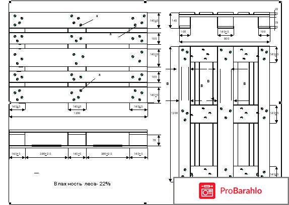 Размеры европоддонов 