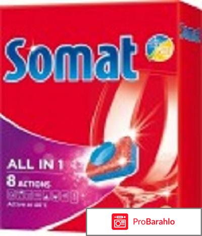 Таблетки для посудомоечной машины Somat 