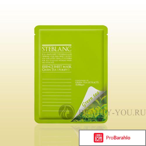 Тканевая маска Очищающая маска Essence Sheet Mask. Green Tea Steblanc by Mizon 