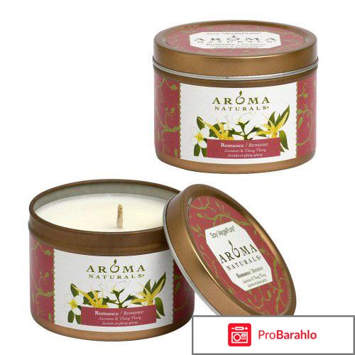Ароматическая свеча Romance – Soy Vegepure – Small Tin Aroma Naturals 