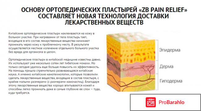 Zb pain relief обман или правда? отрицательные отзывы