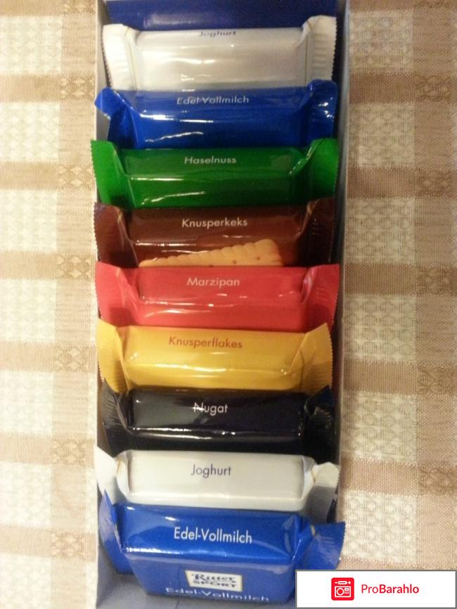 Шоколад mini Bunte Vielfalt Ritter Sport отрицательные отзывы