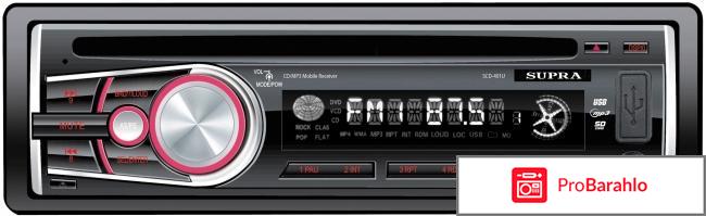 Supra SCD-401U, Black автомагнитола CD/MP3 