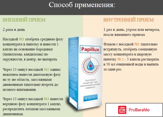 Papillux (Папиллюкс) против папиллом обман