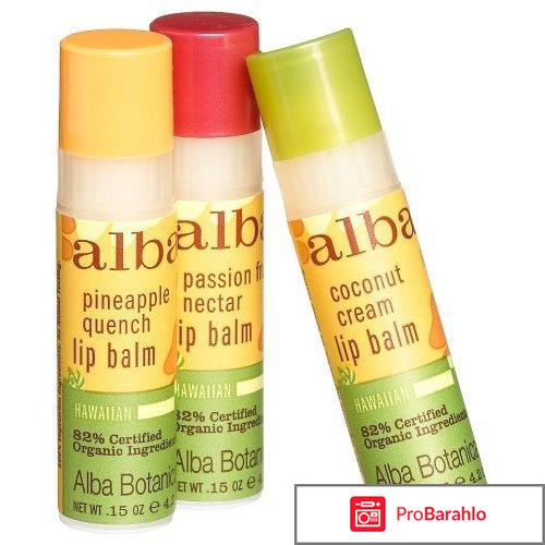 Бальзам для губ Hawaiian Lip Balm. Renewing Passion Fruit Nectar Alba Botanica отрицательные отзывы