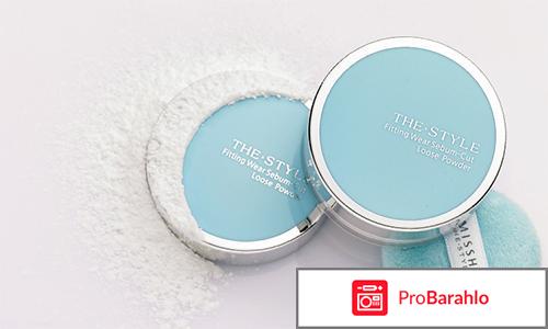 Пудра The Style Fitting Wear Sebum-Cut Loose Powder Missha обман
