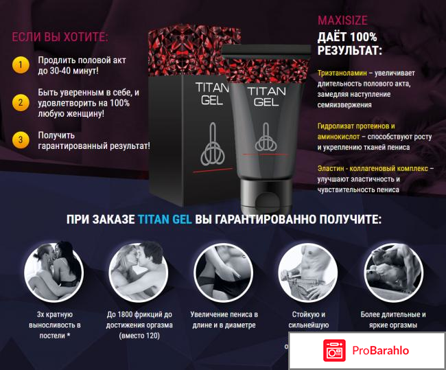 Титан гель официальный сайт 