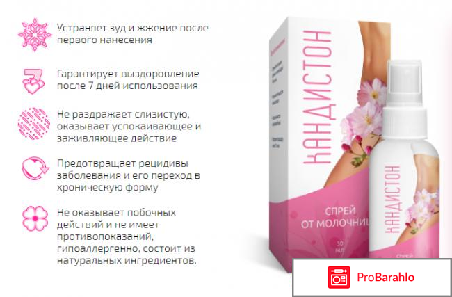 Спрей от молочницы Кандистон - развод или нет? отрицательные отзывы