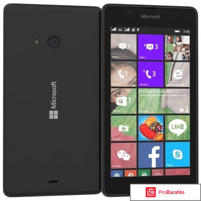 Microsoft Lumia 540 Dual Sim, Black  