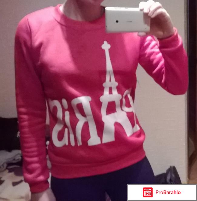 Свитшот AliExpress women star Paris Eiffel Tower casual hoodies sweatshirt Couple Baseball обман